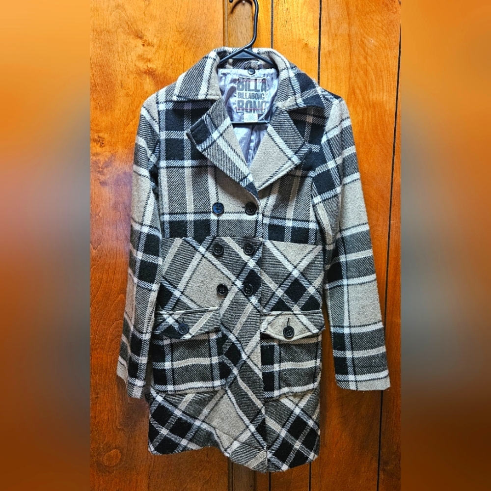 Billabong Juniors Plaid Coat